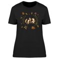 thumbnail image 1 of Autumn Floral Nature Squirrels Tee Women's -Image by Shutterstock, 1 of 2