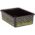 thumbnail image 1 of Grand Bac en Plastique Noir Confetti - 3 Chacun, 1 of 1