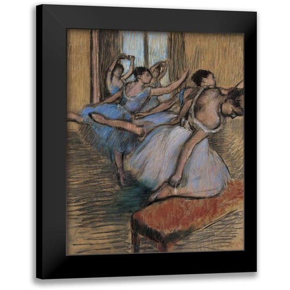 Degas, Edgar 12x14 Black Modern Framed Museum Art Print Titled - The Dancers