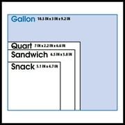 Great Value Freezer Guard Slider Zipper Bags, Gallon Freezer, 20 Count