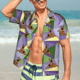 thumbnail image 5 of Lsque German Shepherd Dog pattern Hawaiian Shirt for Men, Unisex Summer Beach Casual Short Sleeve Button Down Shirts-X-Large, 5 of 9