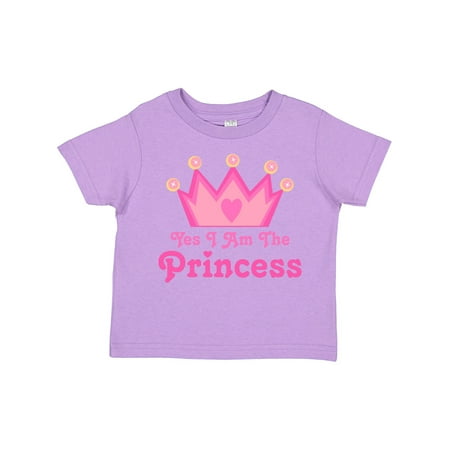 

Inktastic Yes I Am the Princess Crown Gift Toddler Toddler Girl T-Shirt