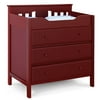 Baby Mod - Kendall 3-Drawer Changing Table, Brick Red