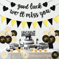 thumbnail image 6 of We Will Miss You Decorations Black Gold Good Luck Banner Retirement Party Decorations, Triangle Flag Banner Bunting Cake Topper for Job Change Retirement Graduation Farewell Leaving Party Supplies, 6 of 6