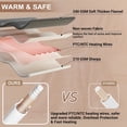 thumbnail image 3 of EuKer Washable Electric Blanket, 50"x 60" Warm Blanket with 10 Heating Levels & 10 Time Settings, Purple, 3 of 7