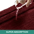 thumbnail image 4 of Bathroom Rugs Sets 3 Piece, Super Soft and Absorbent Non Slip Microfiber Toilet Bath Mat with U-Shaped (Burgundy Red), 4 of 16