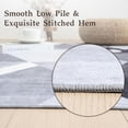thumbnail image 4 of Alfombra Homfine, lavable, moderna, geométrica, gris, 180 x 270 cm, 4 of 7