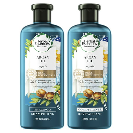 Herbal Essences Bio:renew Argan Oil of Morocco Shampoo and Conditioner Bundle Pack, 13.5 Fluid Ounces Each (Pack of (Best All Natural Shampoo And Conditioner)
