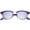 Purple Blue / Blue Mirror, variant on True Vintage Horn Rimmed Semi Rimless Sunglasses Mirrored Square Lens 49mm (Red / Red Mirror)