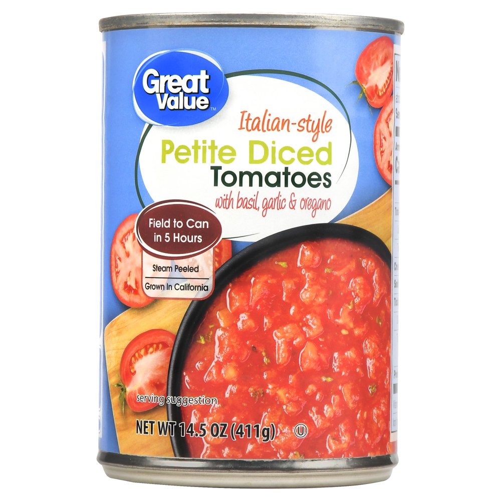 Great Value Italian Diced Tomatoes, 14.5 Oz