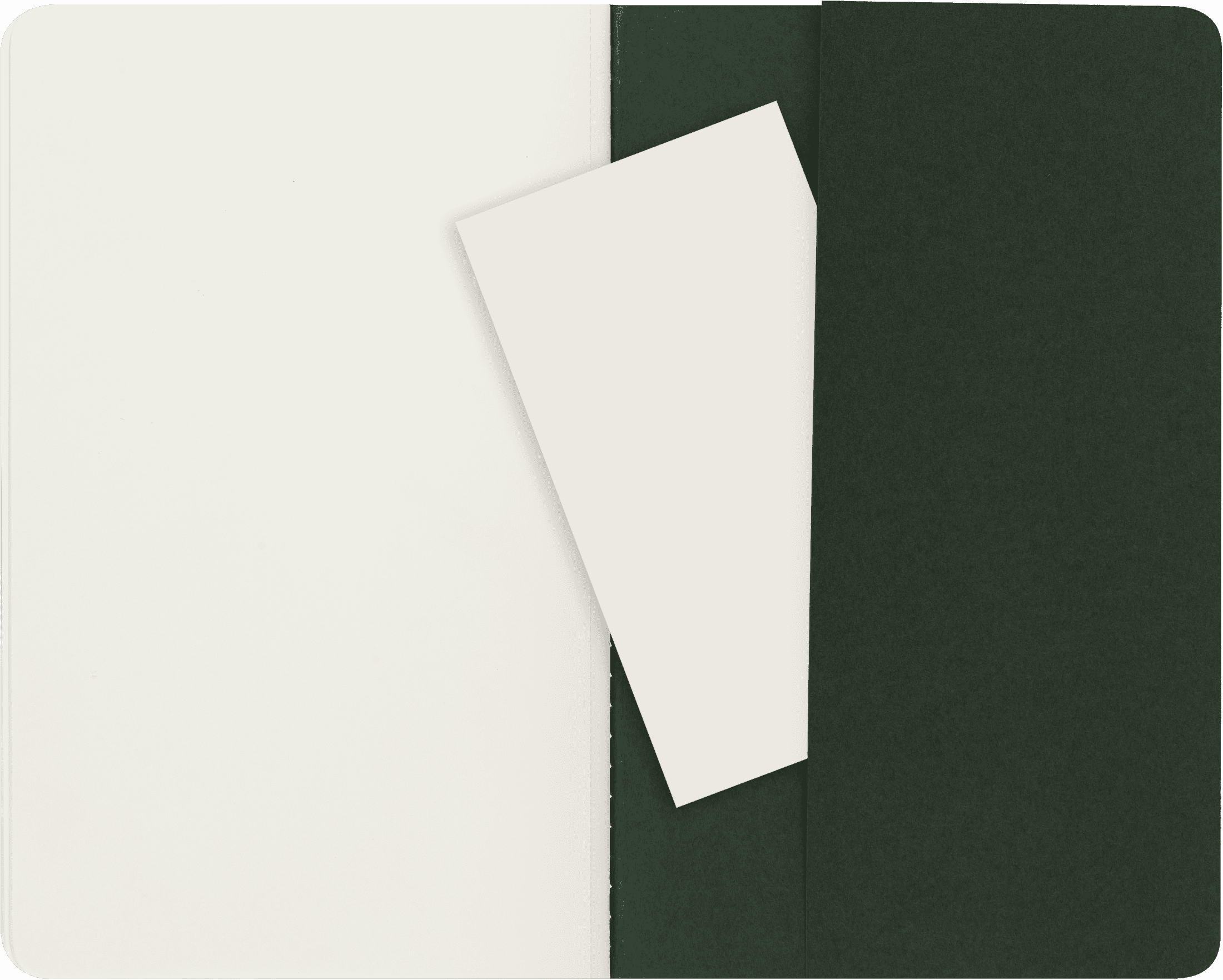 (6 pack) Moleskine Cahier Journals (Set of 3), Large (5" x 8.25"), Plain, Myrtle Green