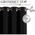 thumbnail image 2 of Black Extra Long Soundproof Curtains for Home Theater & Large Windows 8.3x12ft, 2 of 10