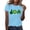 Light Blue, variant on Short Sleeve Blouses for Women Dressy,Saint Patrick's Day Shirts Women Funny Shamrock Graphic Print Irish T Shirt Spring Casual Short Sleeve Crew Neck Tee Tops