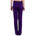 thumbnail image 3 of HDE Women's Color Block Fold Over Waist Yoga Pants Flare Leg Workout Leggings, 3 of 6