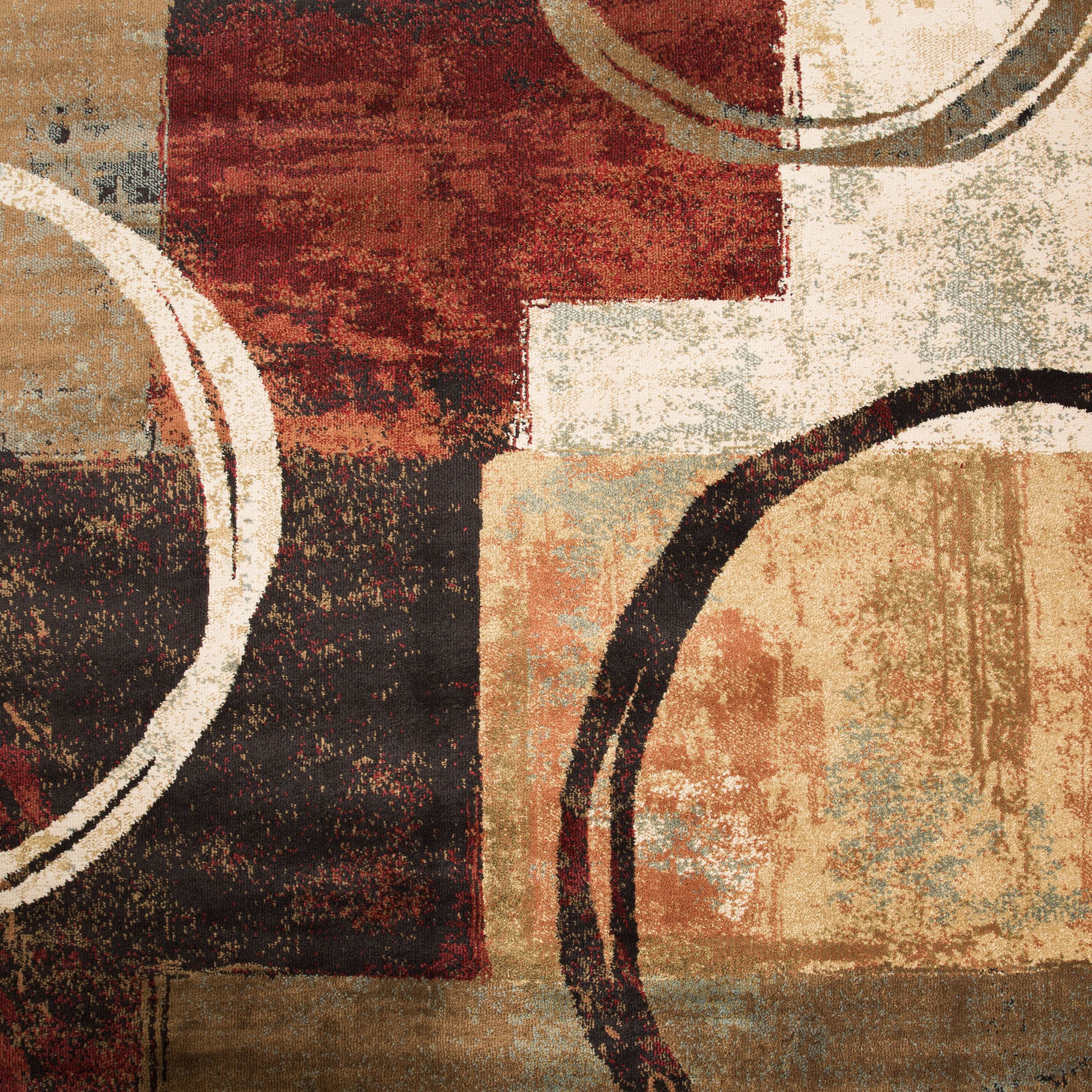 Avalon Home Hamlet Abstract Contemporary Area Rug, Black