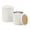 Cream White, variant on SONGMICS Vanity Stool, Set of 2, Round Storage Ottoman, Small Coffee Table, Foot Stool, Removable Lid, Easy Assembly, Teddy Fleece, Cream White