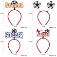 thumbnail image 3 of Artículos para fanáticos del fútbol: diademas elásticas de plástico y tela personalizadas para el cabello, para eventos deportivos., 3 of 6