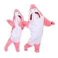 thumbnail image 5 of Otqutp Kids Shark Hooded Jumpsuit Animal Shape Footed Outfit for Teen Boys Girls Halloween Dress Up Play Wear 5-18 Years, 5 of 9