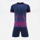 thumbnail image 2 of Odeerbi Niños Niñas Rápido Seco Gradiente Fútbol Uniforme Conjunto Cuello En V Camiseta Shorts Entrenamiento Respirable Conjunto Atlético Para 5-13 Años, 2 of 4