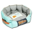 thumbnail image 2 of Pet Life Touchdog Polka-Striped Polo Rounded Fashion Dog Bed, 2 of 5
