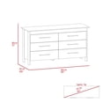 thumbnail image 7 of Miekor Furniture 6 Drawer Double Dresser Wezz, Bedroom, Black W4US0143, 7 of 7