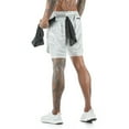 thumbnail image 5 of Mens 2 in 1 Running Shorts Quick Dry Athletic Shorts Gym Workout Short Pants with Liner, 5 of 7