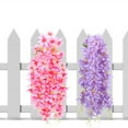 thumbnail image 4 of Morttic 1x Artificial Lilac Vine Flower Wisteria Wedding Party Decoration Hanging Vine Home Plant Decoration (Yellow), 4 of 6