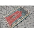 thumbnail image 2 of Small Rug, Vintage Rug, Turkish Rug, Antique Carpet, 31x48 inches Red Carpet, Handmade Little Rugs, Office Gift Rug, 9317, 2 of 10