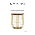 thumbnail image 4 of Finch Maxwell Metal Side Table Gold, 4 of 5