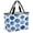 Navy, Indigo, White, variant on Navy Blue Shell Coastal Beach Bag for Women, Large Breathable Mesh Beach Tote Bag, Summer Beach Ocean Conch Sandproof Lightweight Travel Bags for Vacation Picnic Swimming Pool 15.7"x15.7"x9.1"