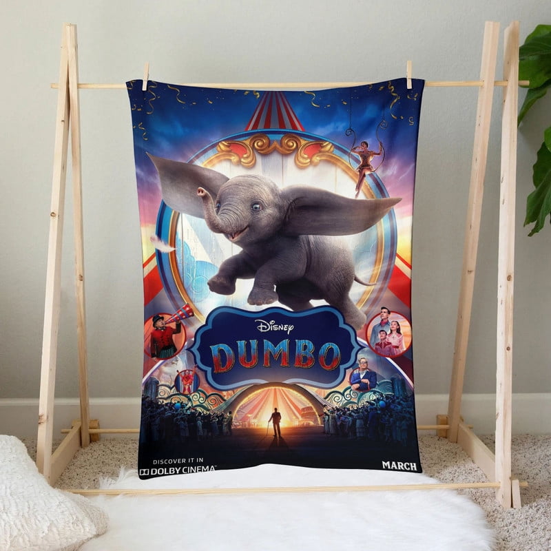 Dumbo Throw Blanket Gifts for Fans Lover Girls Boys Women Present Hoodie Him Bed 60"x80"