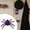 C, variant on Glitter Halloween Plastic Spider – Sparkly Prank Toy Decor for Parties, Haunted Houses, and Themed Events (Purple)