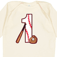 thumbnail image 4 of Inktastic Baseball First Birthday One Year Old Boys or Girls Long Sleeve Baby Bodysuit, 4 of 5