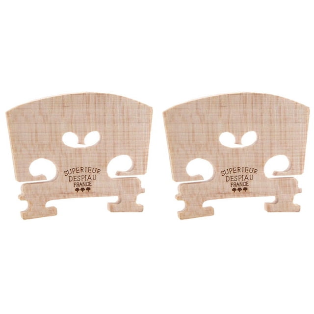 2X Puente de Violín Ajustable Arce, Partes de Puente Ajustadas para Violín de Tamaño 4/4 para Violín de Tamaño 4/4