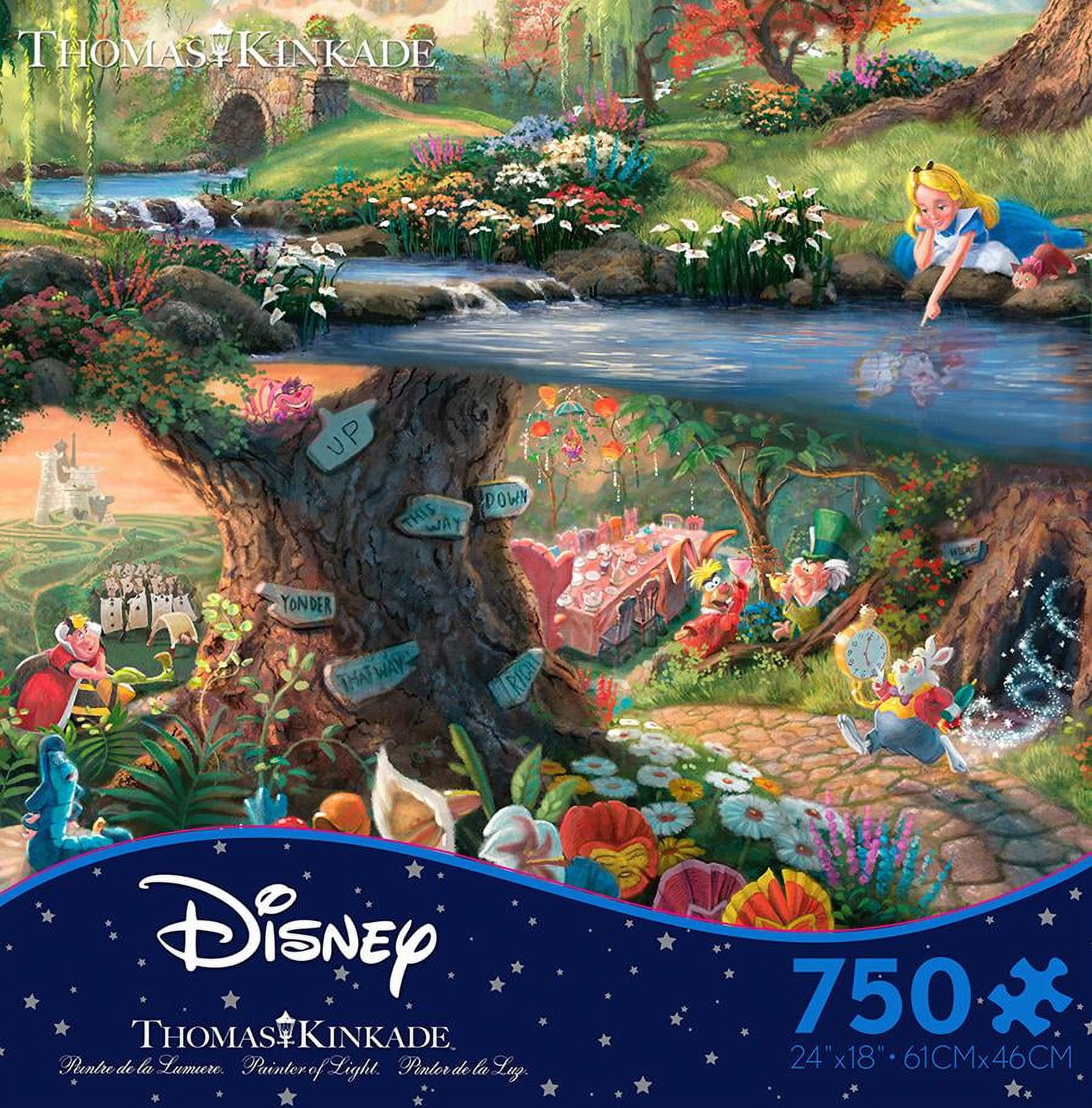 Ceaco - Thomas Kinkade- Disney - Alice In Wonderland - 750 Piece Jigsaw  Puzzle