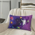 thumbnail image 5 of Salouo Astronaut on Mission in Outer Space Print Print Pillow Case Cover,Wrinkle-Free Bed Pillow Cover Pack of 1 Home Decor Fade-Resistant and Stain-Resistant ,Pillows Not Included -20"x30", 5 of 8