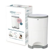 Dekor Mini Hands-Free Diaper Pail | White