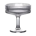 thumbnail image 1 of Bookk Glasses Gold Rim Glasses 8 Oz Classic Cocktail Glassware Champagne Cosmopolitan Crystal Goble， Art Deco, 1 of 5