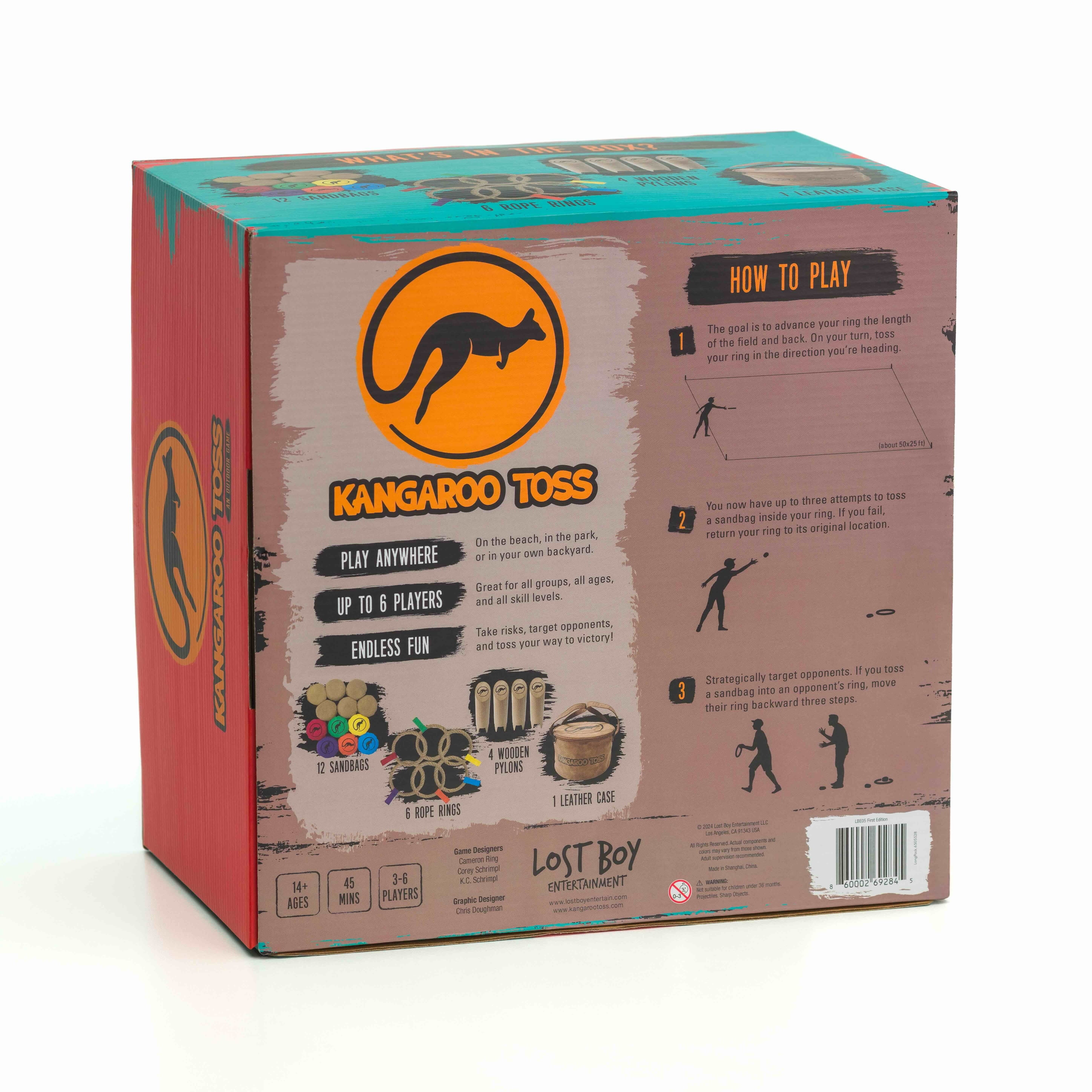 Kangaroo Toss - Official Set - Outdoor Games - Beach Toys - Yard Games - Backyard Games - Lawn Games - Camping Games - Ladder Toss - Bocce - Cornhole - for Adults and Family