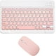 thumbnail image 1 of Innotech SC Combo de Teclado y Mouse Bluetooth Recargable Juego de Teclado de Mouse Inalámbrico Compacto Portátil Ultradelgado para Android Windows Tableta Teléfono Celular iPhone iPad OS/iOS 13 y Superior- Rosa, 1 of 8