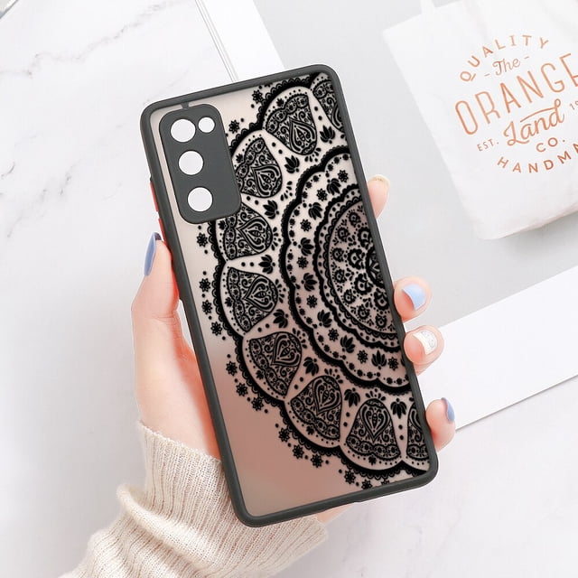 Funda de Mandala para Samsung S20 FE, carcasa dura mate para Samsung Galaxy S23 Ultra S22 S21 FE A53 5G A33 A13 A54 A34 A52 A12 Fivean unisex