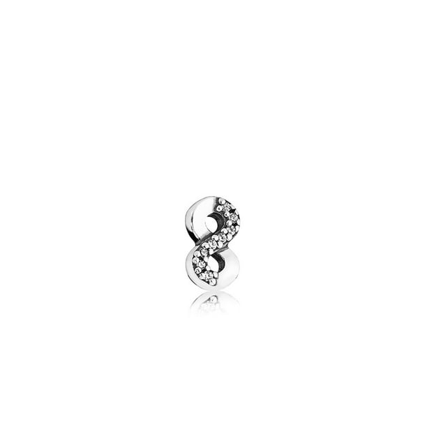PANDORA - Pandora Infinity element in sterling silver w/8 micro bead-set clear Charm 792178CZ