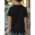 thumbnail image 2 of Boy'S Casual Summer T-Shirt - "Easily Distracted by Airplanes" Graphic Print, Short Sleeve, Round Neck, Lightweight & Stretchy Fabric, Perfect for Casual Attire, Casual Summer Wear | Ca, 2 of 6