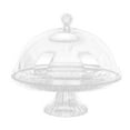 thumbnail image 3 of GROWTH TANK Cake Stand Dessert Display Plate Round Dome Serving Plate for Candy Pie Cake, 3 of 9