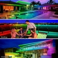 thumbnail image 4 of 100ft Outdoor LED Strip Lights Waterproof,IP68 Outside Led Light Strips Waterproof with Bluetooth App Remote Control,Music Sync RGB Exterior Led Rope Lights,for Balcony,Deck,Roof,Garden,Pool., 4 of 4
