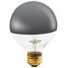 Bulbrite 100 Watt Dimmable Half Chrome G25 Incandescent Light Bulb with Medium (E26) Base, 2700K Warm White Light