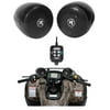 Rockville Bluetooth ATV Audio System w/ 3" Handlebar Speakers For Yamaha YFZ450R