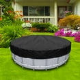 thumbnail image 6 of Round Pool Cover - Solar Pools Covers PVC Oxford Protector with Drawstring Hot Tub Cover for Metal Steel Frame and Inflatable Swimming Pools, 6 of 7