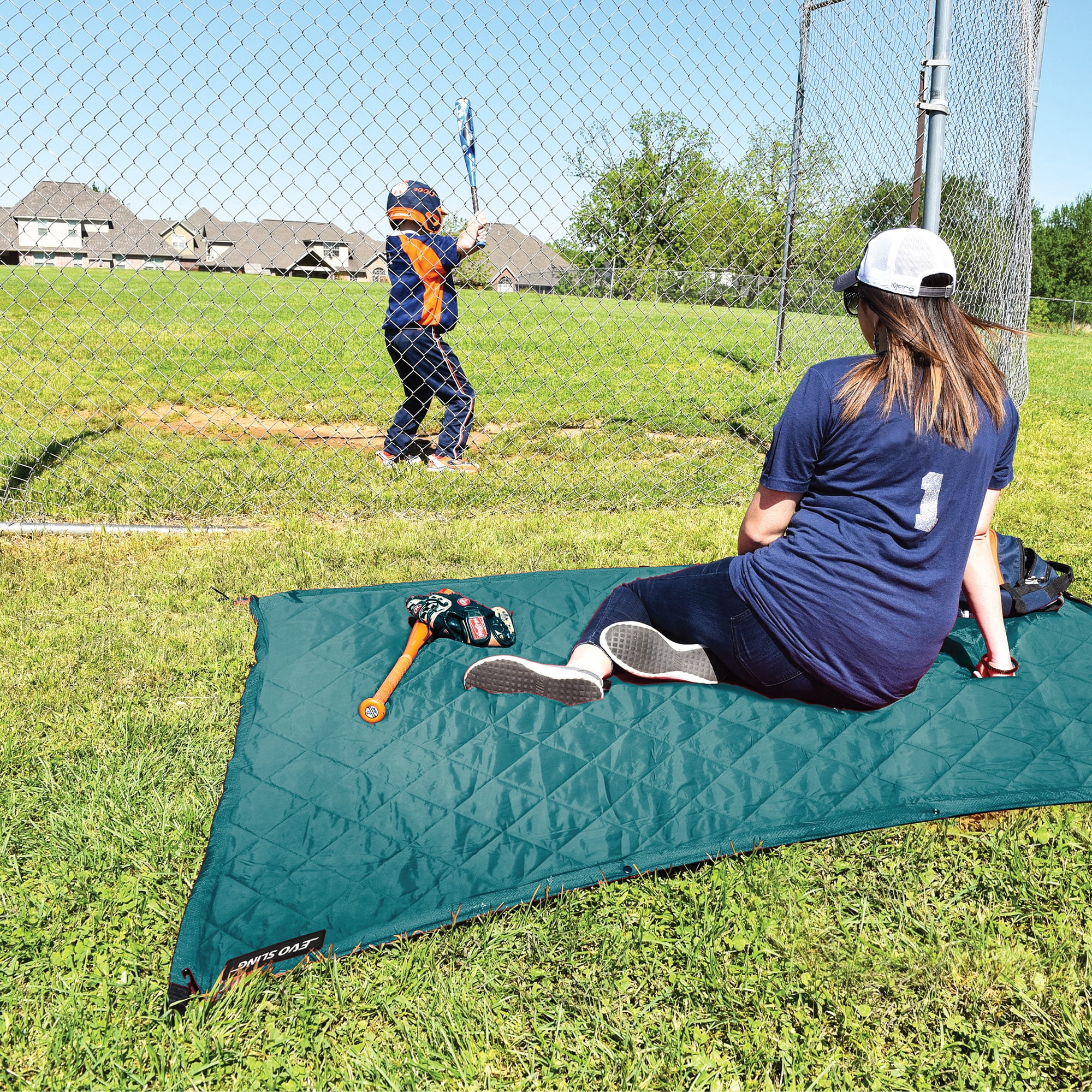 Equip Blue Evo Sling Ground Cover, Open Size: 86.6 in L x 66.9 in W