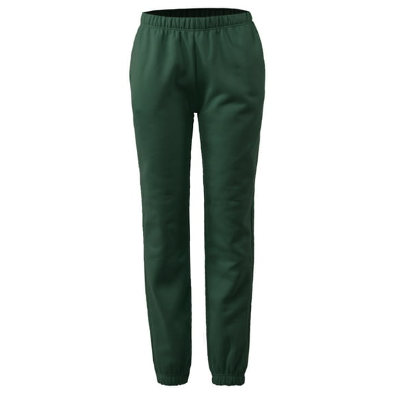 A2Y Women's Heavyweight Casual Cozy Active Yoga Cotton Sweatpants Joggers Pants Deep Green L